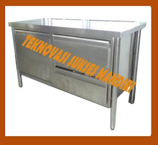 meja kerja pengolahan tempe