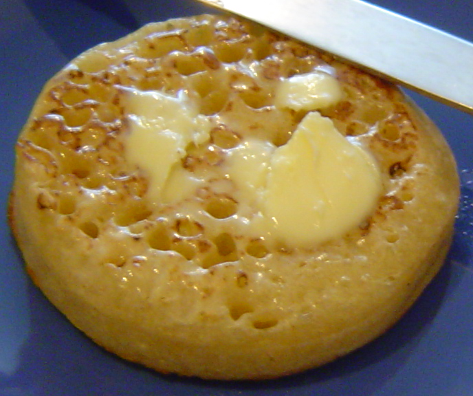 jensi roti crumpet gambar roti : crumpet