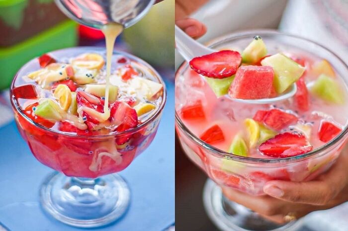 es semangka : es buah susu