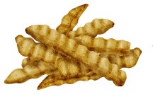 kentang goreng crinkle cut crinkle cut