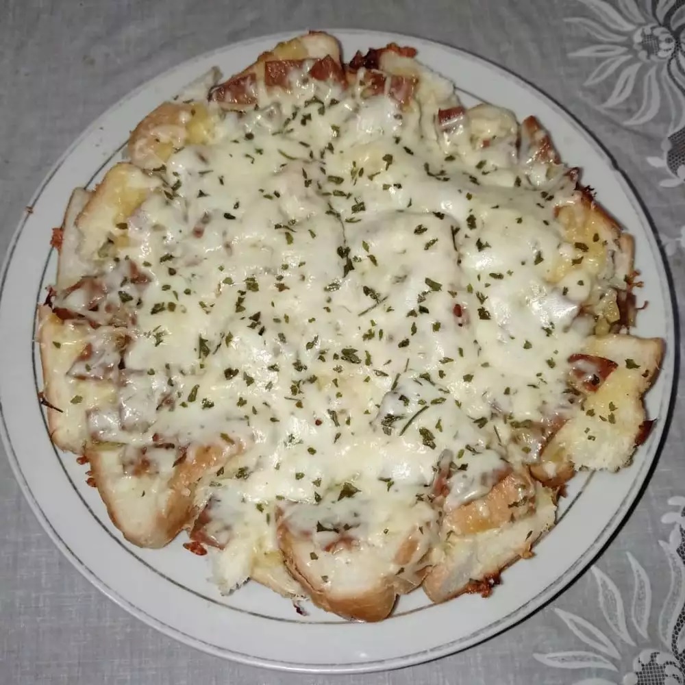 olahan roti tawar : Garlic cheese bread