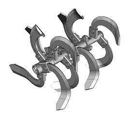 roda mesin cultivator cakar baja - rotary blase S roda mesin cultivator cakar baja - rotary blase S