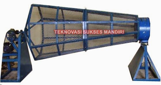 Mesin untuk mengayak bahan kompos