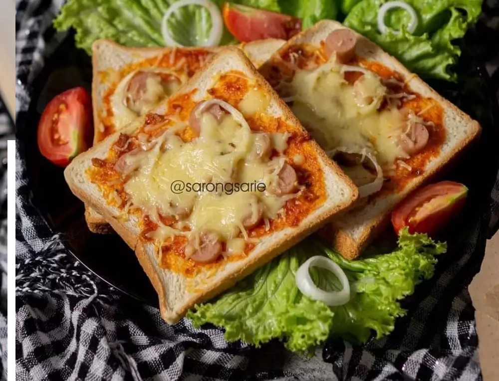 olahan roti tawar : pizza