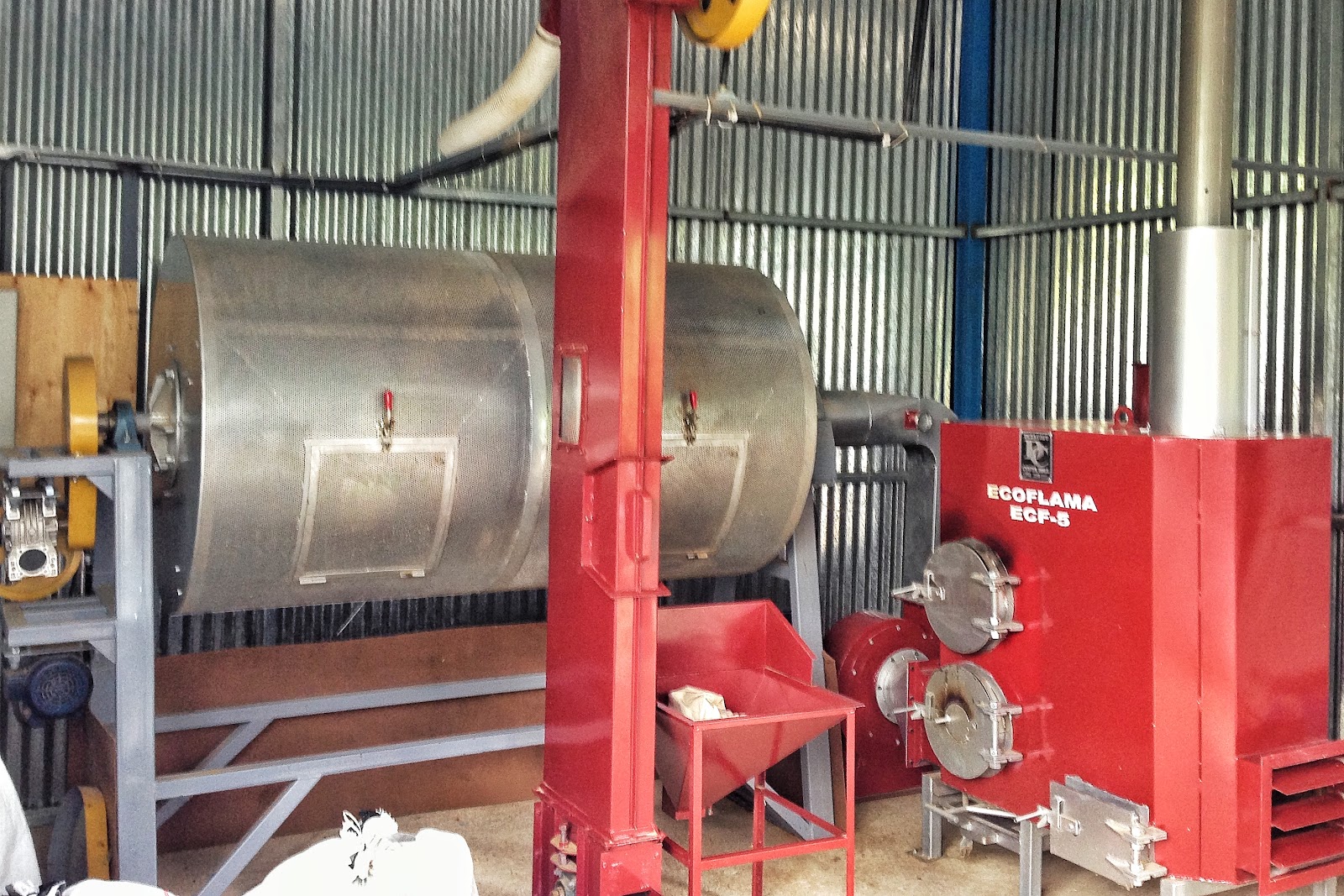 Pengeringan kopi - drum dryer Pengeringan kopi : drum dryer